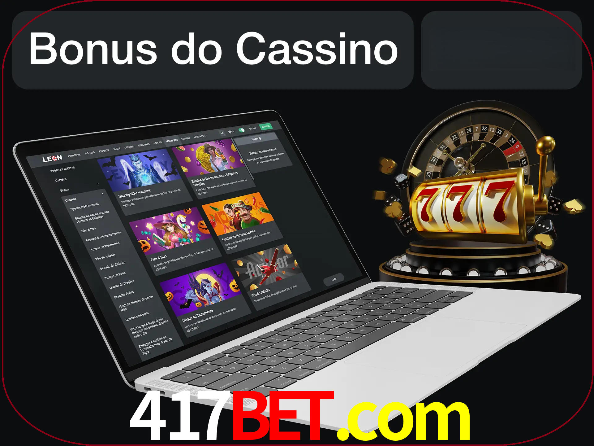 Use o bônus do cassino para começar melhor.